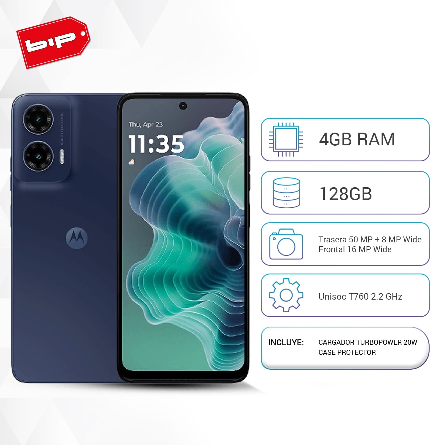 Motorola - Celular Moto G35 5g Negro 4gb+128gb-nuevo