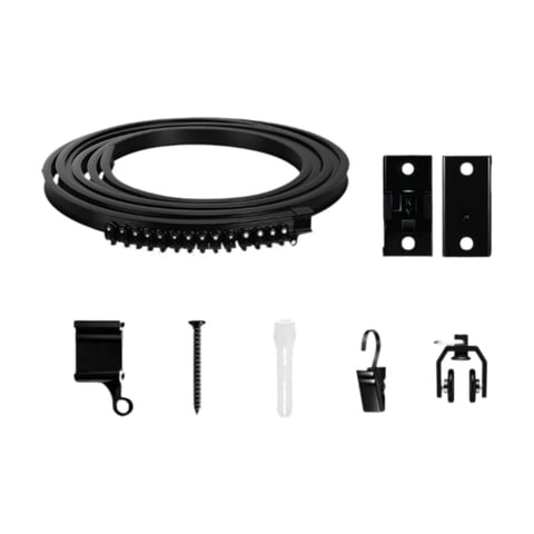 Bothyi - Riel De Cortina De Techo Flexible Y Curvo De 16,4 Pies Para Divisor De Ambientes, Ducha Y Ventana