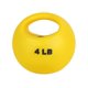 thumbnail image 1 of Medicine Ball CanDo 10-3291, un mango, 1,8 kg, sin látex, amarillo, 1 of 3