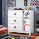 thumbnail image 4 of Comoda Infantil Con Puerta Fast Car Blanco, 4 of 6