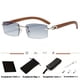 thumbnail image 1 of Trendy Men's Frameless Rectangle Sunglasses with UV400 Protection, 1 of 5
