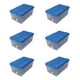 thumbnail image 1 of Pack 6 Cajas Organizadoras 100lts Wenco C/ Ruedas 82x48x35cm Transparente Transparente, 1 of 5