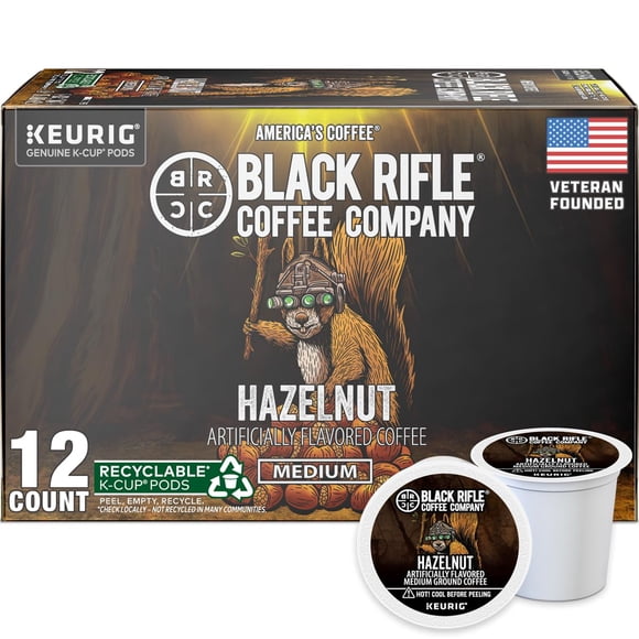Cápsulas de Café Black Rifle Avellana Tostado Medio Paquete de 12