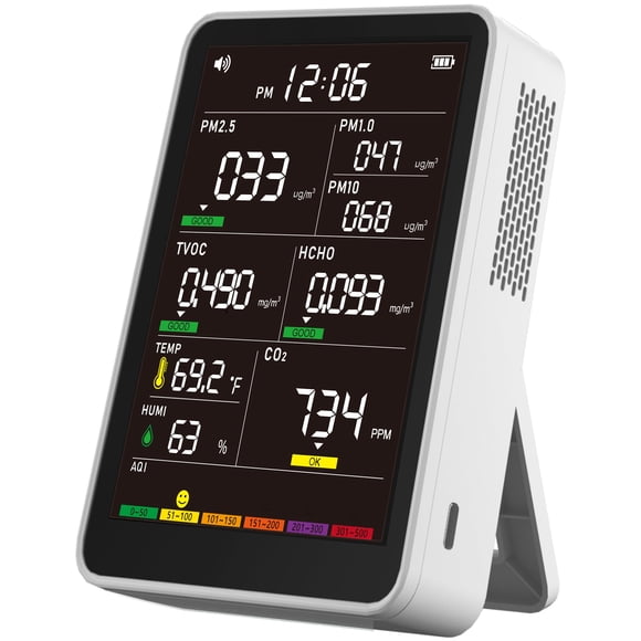 Monitor de calidad del aire MORPTRA 16‑en‑1 portátil