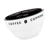 Bothyi - Taza De Café De 200 Ml, Taza Medidora De Cerámica Para Café Expreso Apilable, Interior Marrón