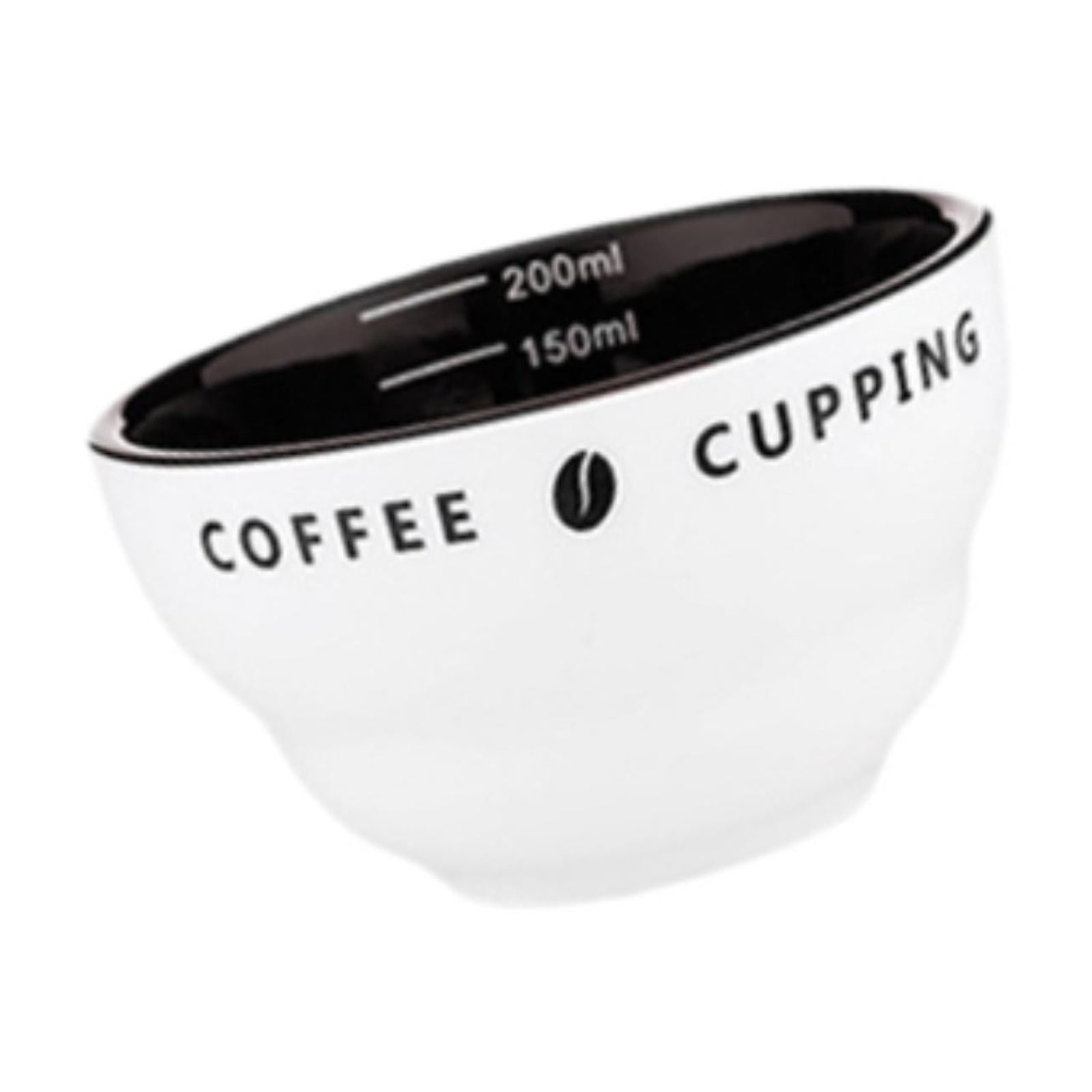 Bothyi - Taza De Café De 200 Ml, Taza Medidora De Cerámica Para Café Expreso Apilable, Interior Marrón
