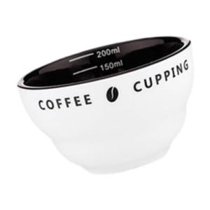 Bothyi - Taza De Café De 200 Ml, Taza Medidora De Cerámica Para Café Expreso Apilable, Interior Marrón