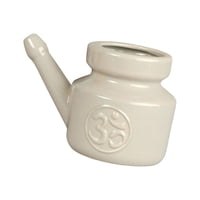 Magideal - Olla De Cerámica, Olla Con Boquilla, Olla De Limpieza Nasal Duradera A Prueba De Fugas Portátil De Viaje, Olla De Irrigador Nasal Para Hombres Y , Gris