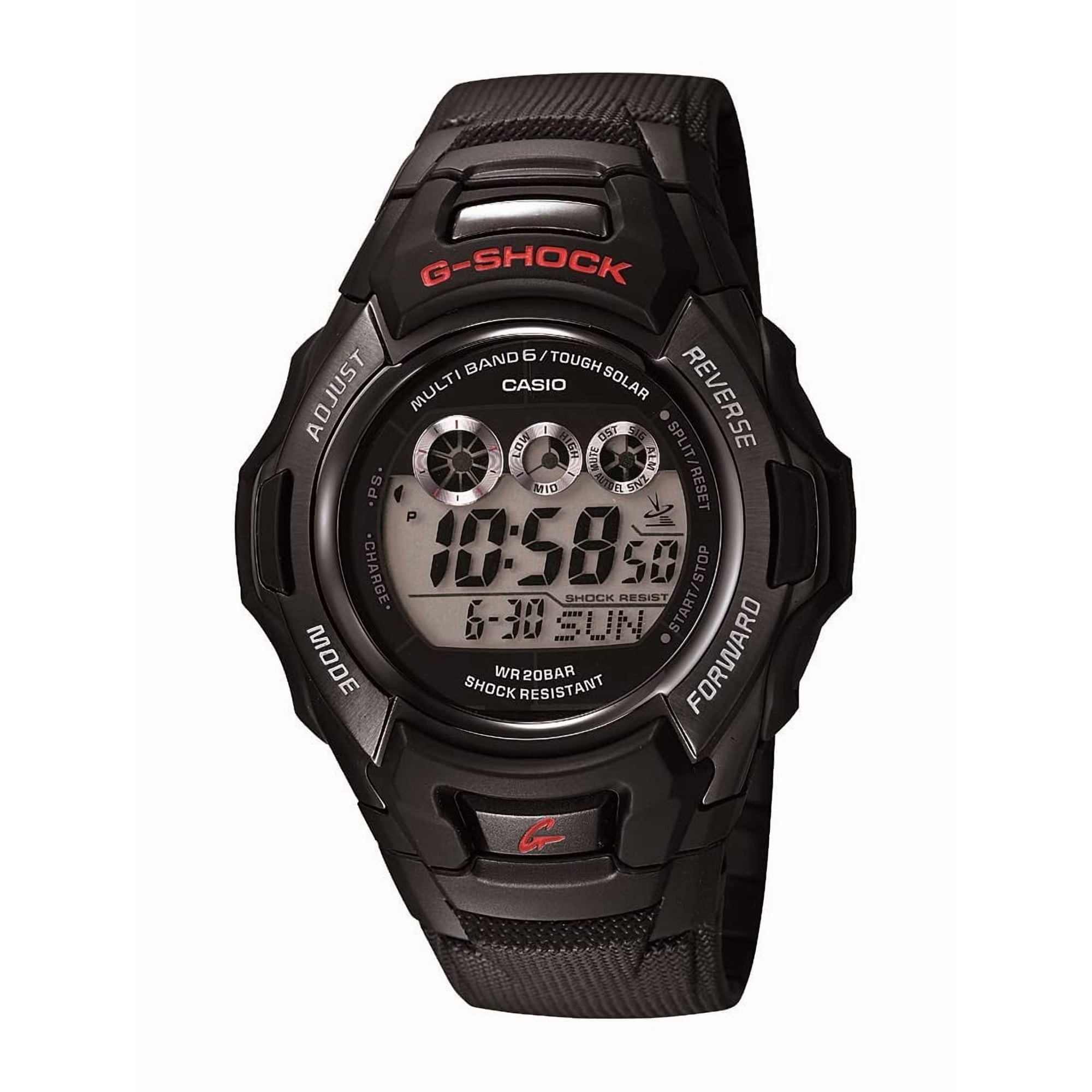 Reloj Casio G-shock Tough Solar Gwm530a-1cr 46 Mm Para Hombre