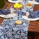 thumbnail image 4 of Camino de mesa DII Floral para exteriores, resistente al agua, 36 x 183 cm, azul, 4 of 7