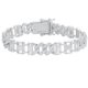 thumbnail image 1 of Cadenas de Pulsera de Eslabones Cubanos para Hombre Transparentes 5A+ CZ Pulsera de Diamante Simulado para Hombre Chapado en Oro Blanco de 18K Plata de Ley 925 Joyería de Pulsera para Hombre 18-20CM, 1 of 8