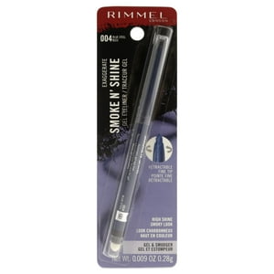 Rimmel London - Delineador De Ojos En Gel Exagerar Humo Y Brillo - Acero Azul De Riel London Para Mujeres - Delineador De Ojos