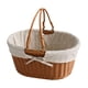 thumbnail image 3 of Cesta De Picnic De Ratán Sintético, Cesta De Frutas Tejida Para Bocadillos, Sándwiches, Estilo Parque D, 3 of 5