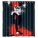 thumbnail image 1 of Cortina de ducha Joker Harley Quinn, juego de cortinas de baño con ganchos, tamaño 60 x 72 pulgadas, 1 of 3