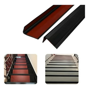 Genérica - Tiras Antideslizantes De Goma 3M Para Escaleras Borde De Suelo De Caucho Pvc Antideslizante Con Respaldo Autoadhesivo