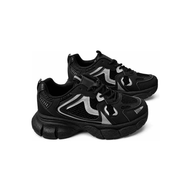 Zapatillas Mujer Urbanas Beige Súper Cómodas Y Livianas, Negro 2460-14