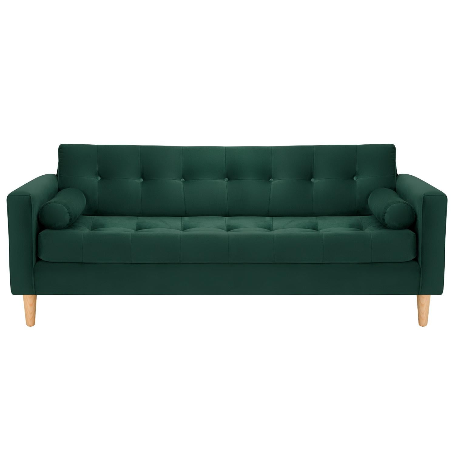 Bodevir - Sofa Retro 3cg Felpa 05 Verde Botella