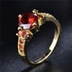 thumbnail image 3 of Stunning Boho Ring with Purple and Pink Zircon - 18k Gold Plated Wedding, Engagement, and Party Ring, 3 of 5