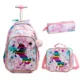 thumbnail image 1 of Children's Rolling Backpack Set Wheeled Schoolbag Kids Backpack with Insulated Lunch Bag and Pencil Case for Boys and Girls, 1 of 3