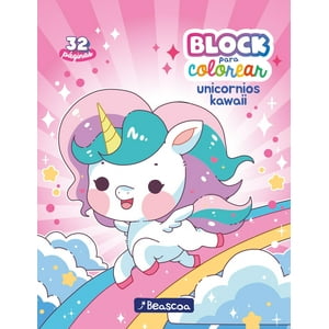 Penguin Random House - Libro Block Para Colorear - Unic. Kawaii