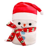 Magideal - Manta Navideña, Manta De Aire Acondicionado, Decoración Para Hombres Y Mujeres, Manta De Franela Versátil, Manta De Cama, Manta Navideña Para Cama Muñeco De Nieve