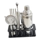 thumbnail image 3 of Juego De Coctelera De Acero Inoxidable De 14 Piezas Con Soporte Para Bebidas Mixtas Dad Black, 3 of 3