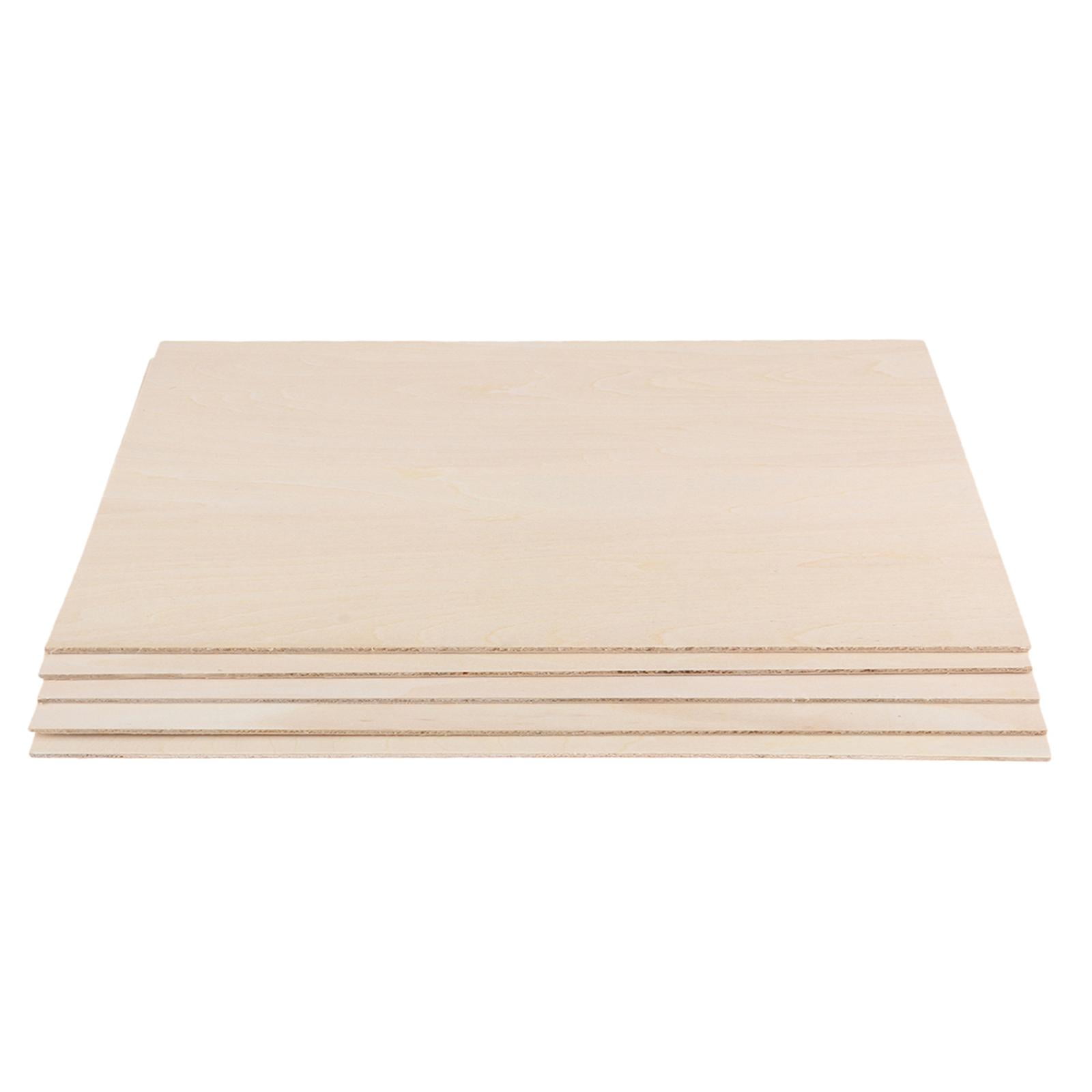 Magideal - 10 Uds. De Láminas De Madera Finas, Tablero En Rodajas De Madera, Tablero De Madera Para Proyectos, Manualidades Diy, Placa De Madera Para Fabricación 250mmx100mmx1mm