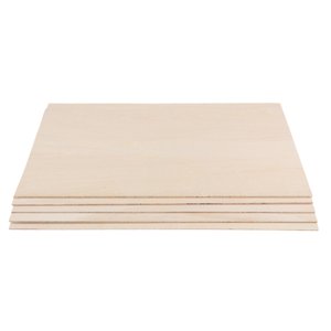 Magideal - 10 Uds. De Láminas De Madera Finas, Tablero En Rodajas De Madera, Tablero De Madera Para Proyectos, Manualidades Diy, Placa De Madera Para Fabricación 250Mmx100Mmx1Mm