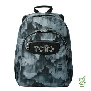 Mochila Escolar Para Niño Notebook 14"" Acuarela Gris Totto
