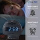 thumbnail image 4 of Reloj despertador Sonic Alert Sonic Bomb con agitador de cama negro, 4 of 8