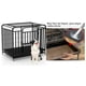 thumbnail image 4 of Jaula para Perro y Gato Grande Petscool, Doble puerta, Bandeja y Ruedas, 4 of 7