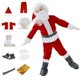 thumbnail image 1 of Disfraz de Santa Claus AMHSCOCA de 9 piezas para niños de 6 a 11 años, 1 of 7