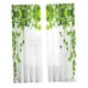 thumbnail image 3 of 2 Piezas De Cortinas De Ventana Semicortina De Hojas Verdes Para Ventana Dormitorio Estilo C, 3 of 3