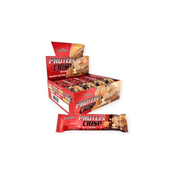 Box 12 Barras Protein Crips Bar Peanut Butter -