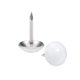 thumbnail image 4 of Uxcell 0.43''x0.67'' Clavos de Tapicería Tachuelas Cabeza Redonda Chinchetas Hierro Blanco 25Pcs, 4 of 5