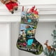 thumbnail image 2 of Una Película de Minecraft Tema: Calcetines de Navidad, fino lino blanco para colgar en escaleras y chimenea, decoración navideña para el hogar, regalo de Navidad. 45cm × 32cm, 2 of 5