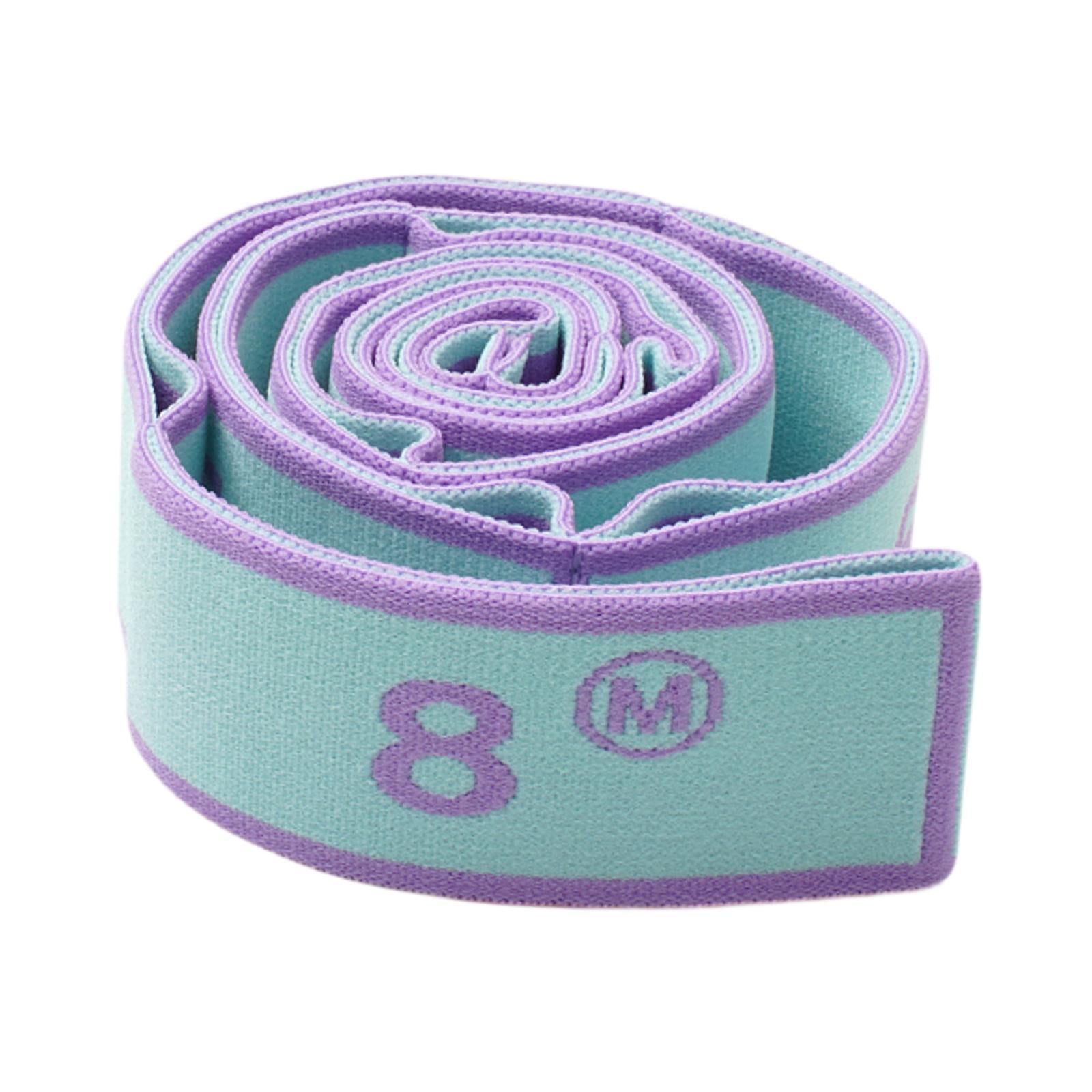 Ioensy - Correa Elástica Cinturón De Estiramiento De Yoga Segmentado Para Gimnasia Adultos Taekwondo Azul