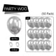 thumbnail image 5 of Globos PartyWoo de plata metalizada, 50 unidades, 30 cm, para decoración, 5 of 6
