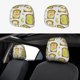 thumbnail image 1 of Pan Tostado Funda Protectora Universal para Reposacabezas de Coche, Funda Elástica para Reposacabezas de Asiento de Auto, Funda de Tela Antipolvo, Accesorios de Interior 2 Piezas, 1 of 6
