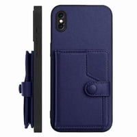 Foxdock Funda Para Iphone Xs Max Con Bloqueo Rfid - Diseño Elegante Con Cierre De Botón