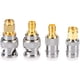 thumbnail image 1 of Kits de 4 conectores SMA a BNC, adaptador de conector de antena coaxial RF (macho/hembra BNC a macho/hembra SMA), adaptador BNC SMA, kit de conector SMA a BNC, conector SMA BNC, adaptador SMA BNC., 1 of 7