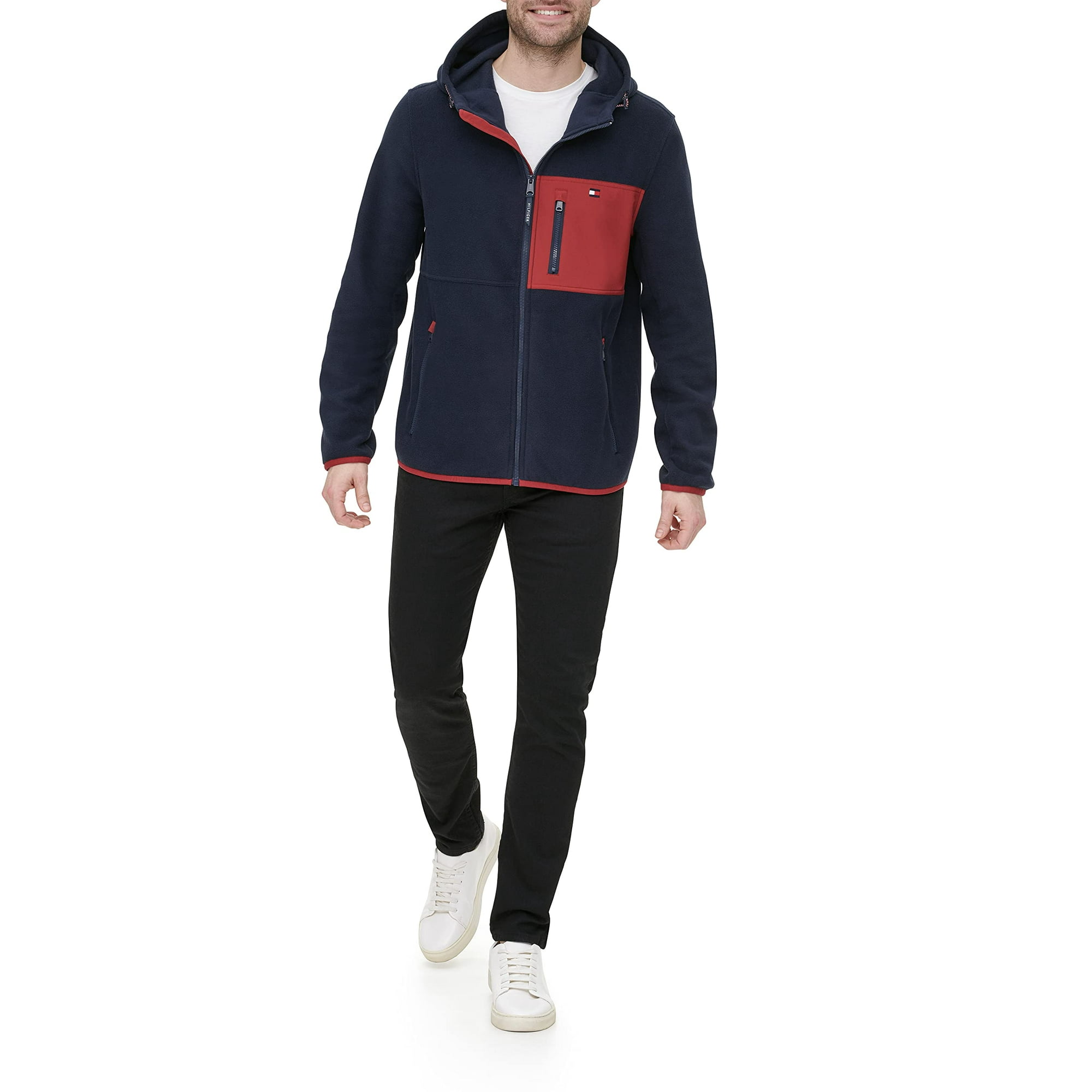 Chaqueta Tommy Hilfiger De Forro Polar De Alto Rendimiento Con Capucha Para Hombre