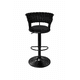 thumbnail image 2 of Taburete Queen Velvet Elegante Terciopelo Ajustable Full Negro, 2 of 7