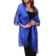 thumbnail image 1 of INSPIRE CHIC Mujeres Chales y Envolturas para Vestidos de Noche Brillante Brillante Brillante Elegante para Fiesta de Boda Azul Real(Plata) 74.8"x17.7"(LxW), 1 of 6