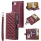 thumbnail image 1 of Premium Leather Flip Phone Case with Zipper Wallet for iPhone 14, 13, 12, 11 Pro Max, X, XS, XR, 8, 7, Plus SE 2020, 2022, 1 of 3