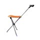 thumbnail image 1 of Bastón Con Asiento Bastones De Trekking Plegables Silla De Bastón Para Escalar Cola Adultos Naranja, 1 of 5