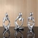 thumbnail image 2 of Escultura Abstracta Thinker BMLCGJ TZ001 12 cm Resina Plata, 2 of 3