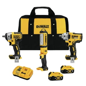 Dewalt - Kit Combinado De Llaves De Impacto 20V Max Xr 3 Herramientas Con Luz