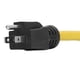 thumbnail image 3 of Cable de extensión de alimentación de 12 AWG con protección de goma de PVC, conductor de latón, cable de extensión de 5 15P a 5 15P, enchufe estadounidense, CA 125 V, 15 A., 3 of 8