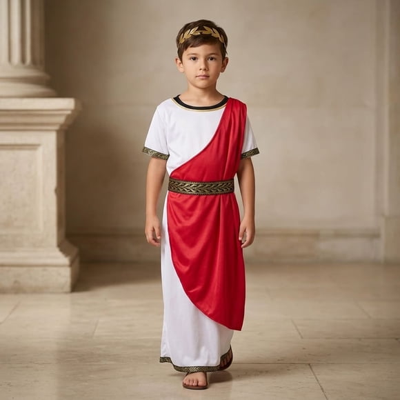 Disfraz Romano Niño Cosplay Juego Rol Traje Infantil